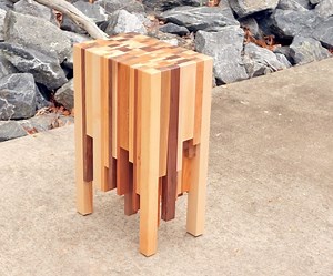 Scrap Wood End Grain End Table | How to Build