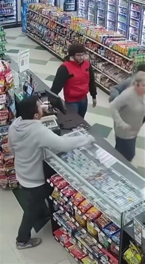 Convenience store fight spills into parking lot