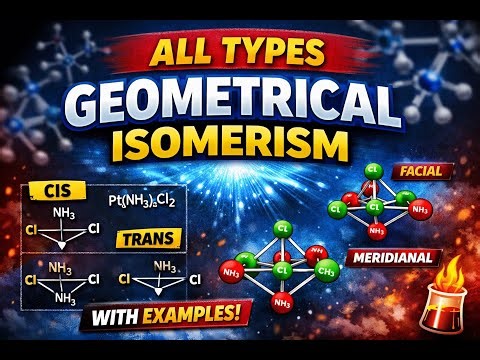 Coordination Chemistry - 11 ( Geometrical Isomerism Tricks & Examples )