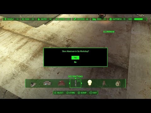 Fallout 4 Resources/Materials dupe glitch