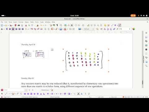 Linear Algebra 101 (41) : uniqueness of the reduced echelon form