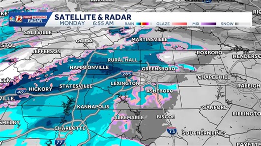 9:00 AM - Rain is reaching the ground, now we just need the colder air aloft so that it falls as snow. That should start to happen over the next hour or so. Keep an eye out for the first few flakes! | WXII 12 Weather