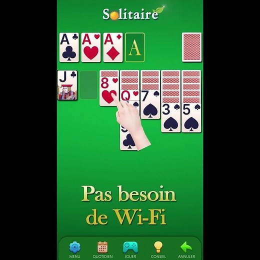 Jeu de solitaire amusant et facile (1-1)