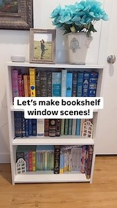 This bookshelf project was so fun!! It would be such a great addition to your bookshelves at home or school! Especially a favorite class read aloud😍 my books are from @barnesandnoble dollhouse windows from @hobbylobby images were created with AI This is not my original idea and I lost the reel from the first creator! If you know who it is, please tag them!🫶🏼 #classroomsetup #teachertips #classroomorganization #firstgradeteacher #primaryteacher #teachersdownunder #teachershare #firstyearteache