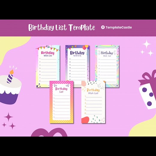 🎉Birthday Wish List Canva Templates🔥 🎉 Make this birthday unforgettable with a Birthday Wish List! 🎁✨ 🎂 Tired of receiving gifts you don't need? With a Wish List you can make sure everyone gets it right this year! 🙌 🔖 Create your personalized wish list: Add those gifts you really want and share it with your friends and family. 💌 Easy to use: Share the link with a single click and let your loved ones choose the perfect gift for you. 🎈 Turn this birthday into a celebration full of surpris