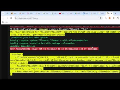 How to install Filament 3 with Laravel 10 Windows 10?