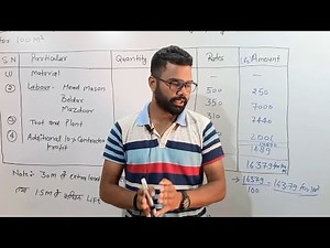 Rate Analysis of Earthwork in Foundation up to 30m lead and 1.5m lift | By Krishna sir