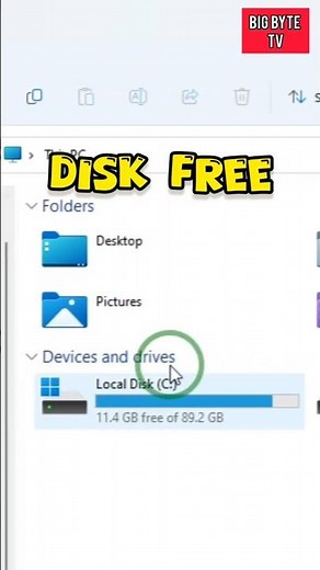 Free disk space with this command. #disk #util #viral #reels #windows