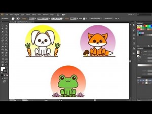 How to Creat Easy Cute Animals Using Adobe Illustrator