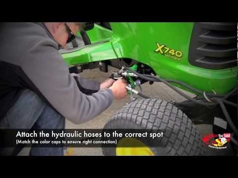 How To Attach a John Deere 47" Snow Blower