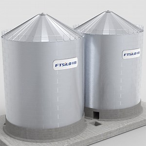 [Hot Item] 1000 Ton Capacity Cereal Flat Grain Peanut Wheat Grain Blending Silo