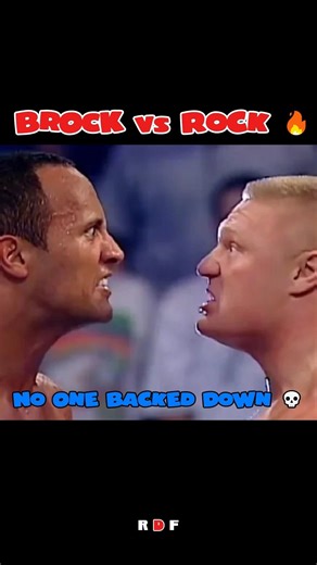 Both Refused To Stay Down… 😳💀 | Rock vs Brock #shorts