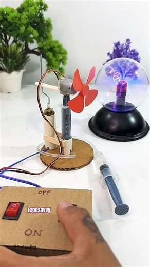 Easy Science Project Working Model 😱🔥 #shorts #dcmotor #motor #schoolproject #scienceproject