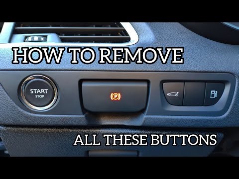 Peugeot 508 How to remove Start/Stop, Parking brake, Trunk and Fuel cap buttons