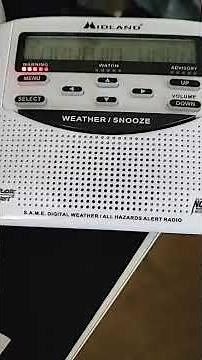 Tornado warning, NOAA weather radio