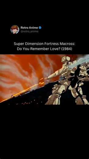 Retro Anime on Instagram: "Super Dimension Fortress Macross: Do You Remember Love? (1984) - Anime: Super Dimension Fortress Macross: Do You Remember Love? Aired: July 21, 1984 (Film) Genre: Mecha • Sci-Fi • Romance • Music Creator: Shoji Kawamori / Studio Nue Studio: Artland / Tatsunoko Production Synopsis: Do You Remember Love? is a cinematic retelling of the original Macross series, set during a massive interstellar war between humanity and the giant Zentradi. Pilot Hikaru Ichijyo is caught in