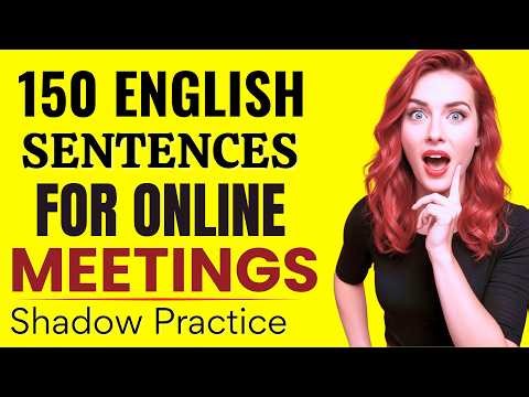 Speak Strong in Every Meeting 🔥 || 150 Online Phrases for Zoom & Teams || Learn English✅