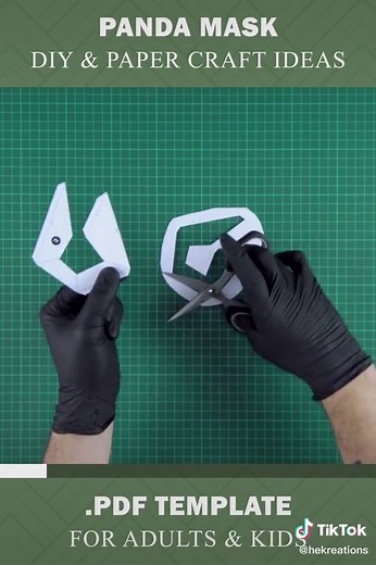 DIY Panda Mask Tutorial | Paper Craft Costume for Halloween & Carnaval