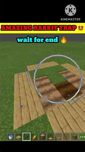 AMAZING RABBIT TRAP IN MINECRAFT 🤩🤩 #minecraft #shorts #viral