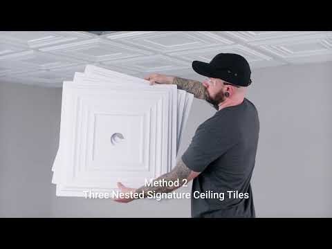 How to Install Ceilume Ceiling Tiles with Pass-Through Sprinklers