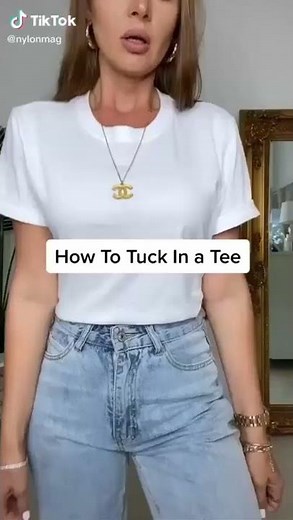 How to Tuck in a Tee | Merch Viewer DIY, Tips & Tricks, Fashion Life Hack for Girls | #Shorts