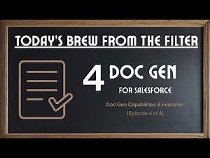 Document Generation Series (Episode 4) - Capabilities and Features of Document Generation
