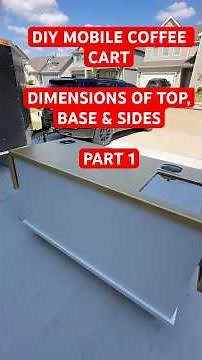 👉 DIY Mobile Coffee Cart Build | Exact Dimensions + Pro Tips (Part 1)