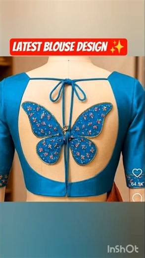 latest blouse design ✨#saree #blouse #fashiondesign #stitching