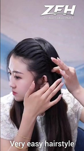 Very Easy Hairstyle for Beginners | Quick & Simple Everyday Hair Tutorial#shorts