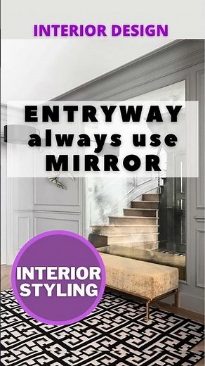 ENTRYWAY decorating ideas || Always use mirror on HALLWAY || Mirror for entrance way #entrywaydesign
