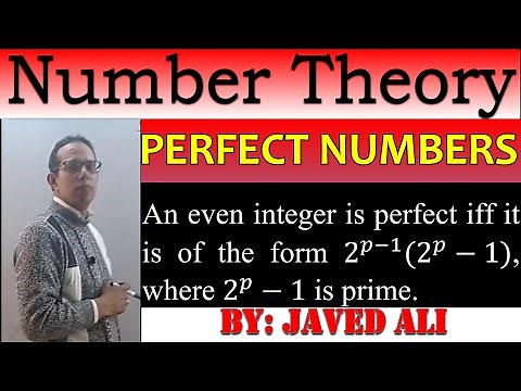 Definition of perfect number. Condition for an even integer to be perfect. Number Theory, Lec-44