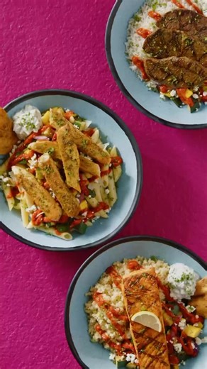 Kypelos; It’s how we say BOWLS! Choose rice, pasta with parmesan, or quinoa, and add your favorite protein. GO! | Taziki's Mediterranean Cafe