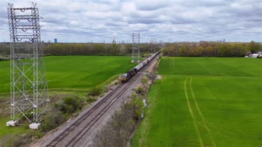132 reactions | A southbound CSX grain train rumbles over the Vickers Diamond in Northwood, OH. #railroad #railway #train #drone #rail #reels #fblifestyle | Craig Hensley Photography | Facebook