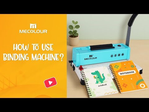 How To Use Mecolour 46 holes Cinch Book Binding Machine To Create Notebooks
