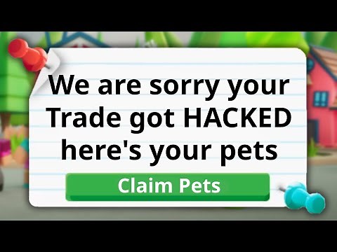 Get Hacked Pets Back In Adopt Me! Adopt Me Trading FIXED