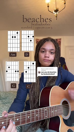 Beabadoobee Beaches Guitar Tutorial for Beginners