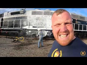 Pressure Washing A Train! 🚆 Train Cleaning And Waxed