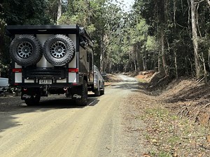 When we say the Explorer LST is tough, we mean it. 💪 Built to tackle the rough stuff, this touring camper was put through some serious testing. At one point it dropped into a hole hard enough for the corner of the van to take the hit — but it came out with no structural damage whatsoever. That’s the difference when your van’s designed and built to handle real Aussie terrain, not just the highway. Explorer LST — Built to take you further. #OffroadGritRV #ExplorerLST #ToughTouring #BuiltToGoFurth