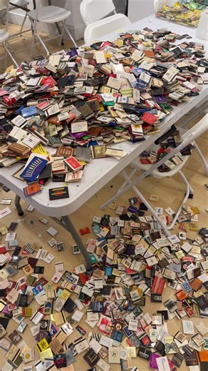 My favorite pastime is sorting through matchbooks | matchbox art