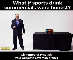 Roger Horton is back to sell you some salty sugar water in this episode of Honest Ads. | Cracked.com