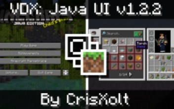 [Mcpack]Minecraft基岩版1.19Java UI VDX v1.2.2最新版材质包展示
