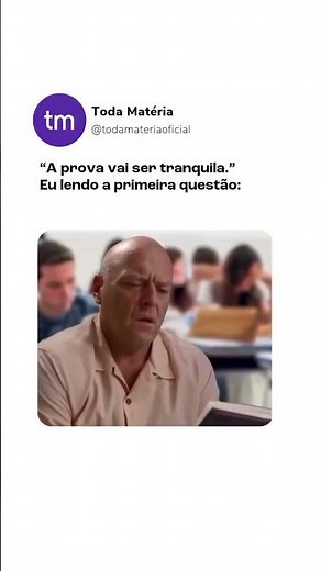 “A prova vai ser fácil”, disseram…