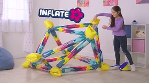 Inflatable Play Space Building Kit – Build Forts, Enchanted Castles, Cozy Nooks and Tunnels for Kids 5+ – Pump Included