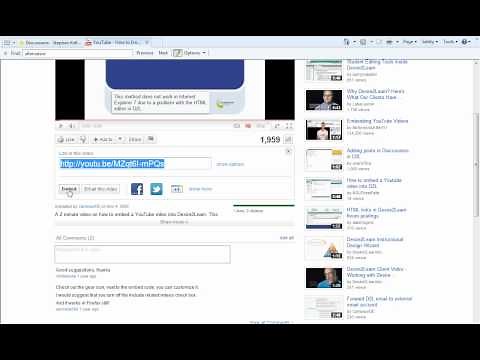 How to Embed a Video into D2L