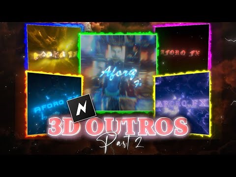 AE like 3D Outro Node video Preset for FREE Part 2 🤯🔥