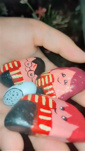 Stone painting Harry Potter 🌷 #art #cute #cutepaintings #beginners