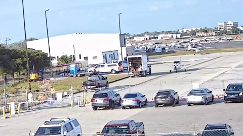 Hapless trainee pilot crashes into parked truck in Florida