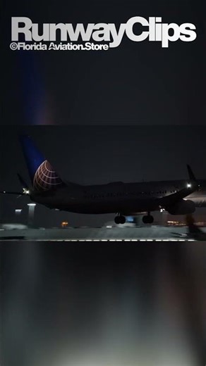 Boeing 737 Night Landing at Miami Int’l Airport MIA – Plane Spotting