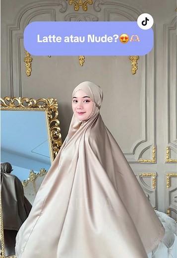 Pilihan Mukena Latte atau Nude untuk Wanita Berkelas