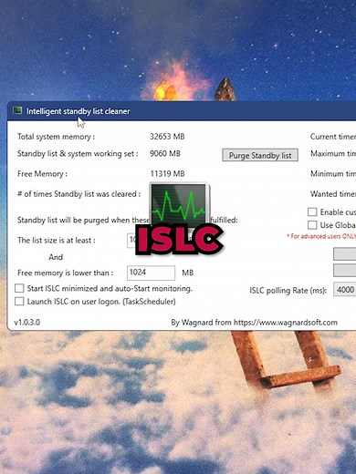Hoy toca hablar de ISLC. La gestion de memoria en Windows es un tema MUY complejo, se dejaron muchas cosas importantes de lado pero espero que se haya logrado captar la idea y se haya entendido de forma sencilla el funcionamiento de este programa. Veremos de que podria hablar en el proximo video, si tienen alguna recomendacion sobre cualquier cosa compartan sus ideas/conocimientos en los comentarios :) PD: Para los del anterior video que decian que TimerResolution no sube FPS sino que baja laten